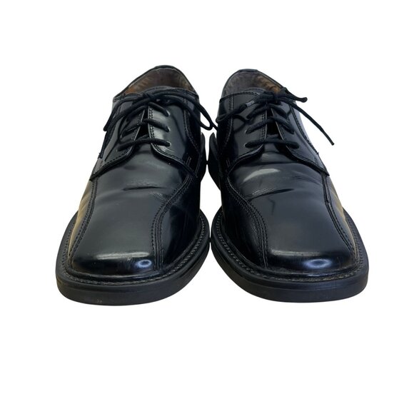 Stacy Adams Men’s Black Leather Lace Up Bike Toe Oxford Shoes Size 10.5M - Picture 2 of 14